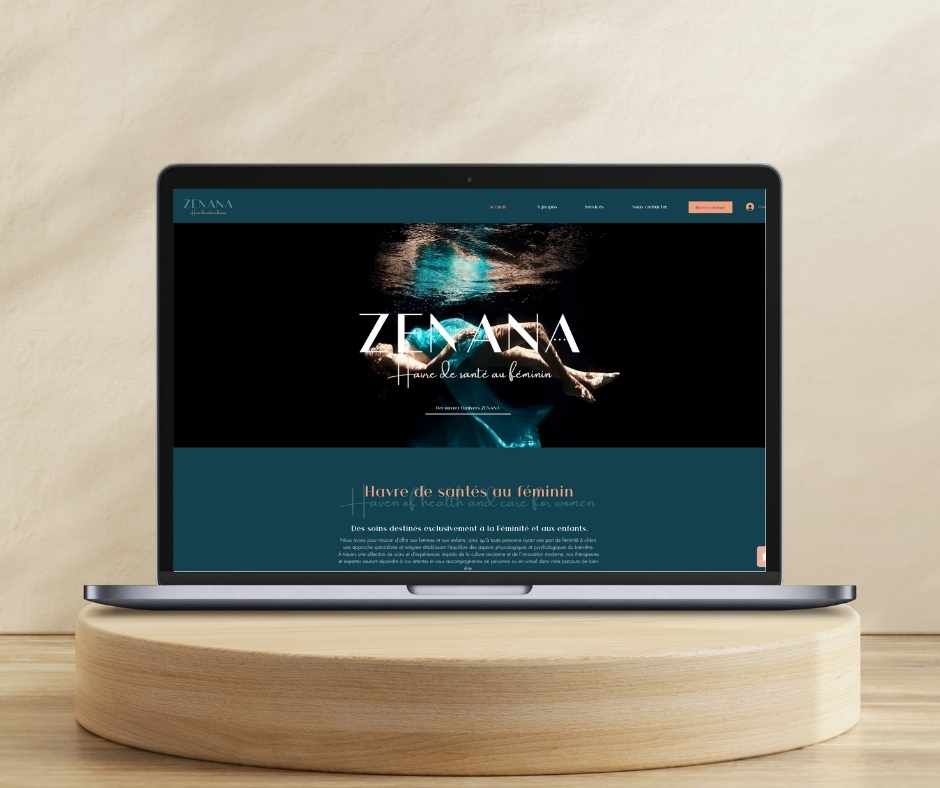 ZENANA havre de bien-être au féminin à La Réunion - création d'identité visuelle et site internet