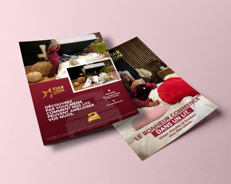 Campagne publicitaire à La Réunion pour magasin literie STAR LITERIE - communication