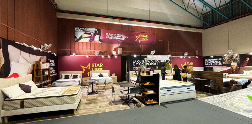 Campagne publicitaire à La Réunion pour magasin literie STAR LITERIE - communication