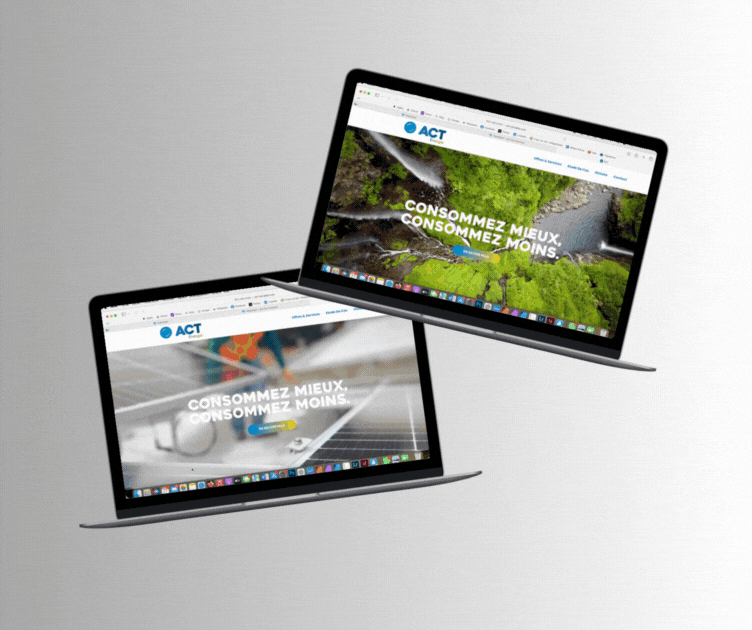 Agence R Numérique et ACT ENERGIE - LA Réunion - Création supports de communication