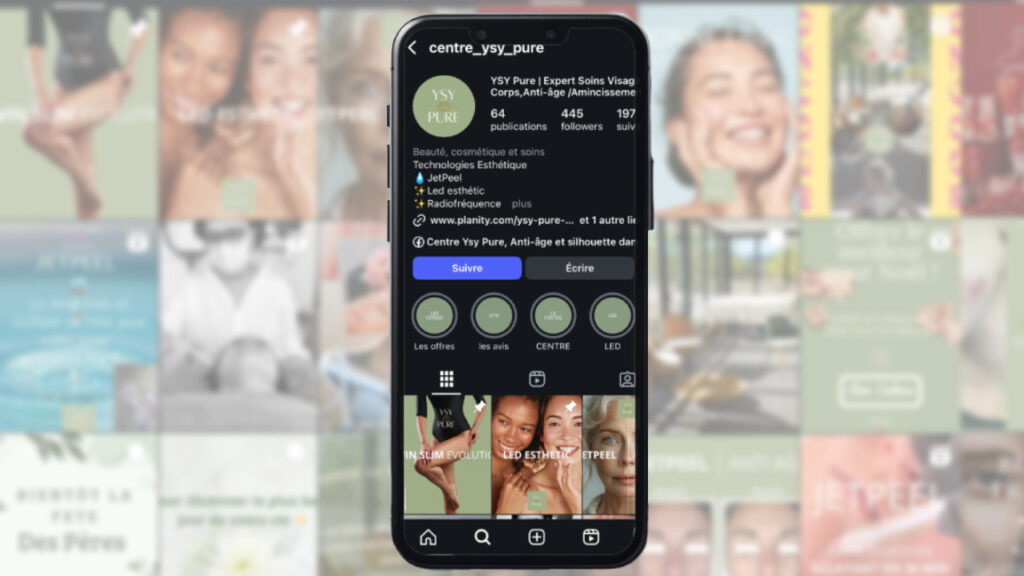 Création de contenu site internet Centre YSYPURE- agence de communication R Numérique